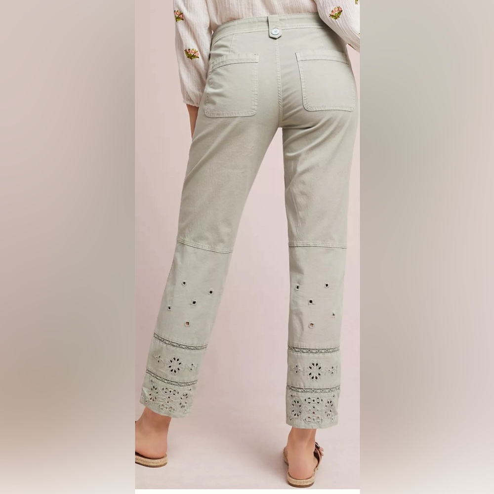 Anthropologie Eyelet Wanderer Utility Pants size‎ 26 - Picture 4 of 16